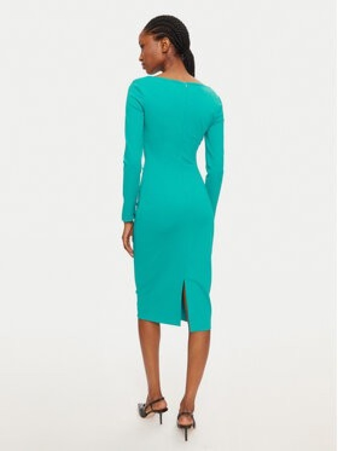 Rinascimento Sukienka koktajlowa 1000769356287 Zielony Regular Fit