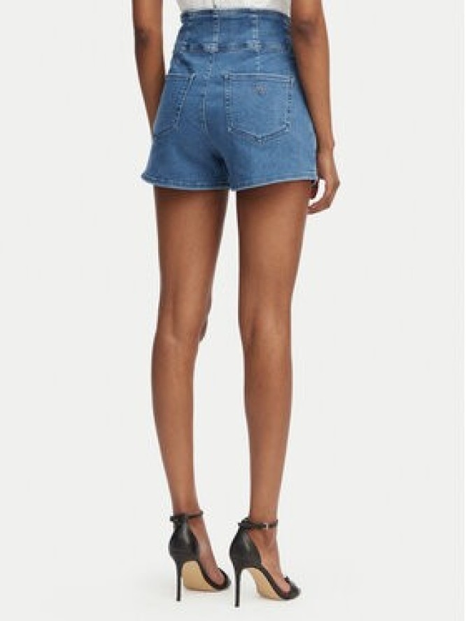 Guess Szorty jeansowe W6GD56 D0849 Niebieski Regular Fit