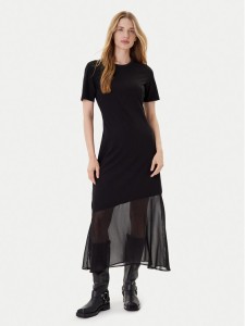 DKNY Sukienka codzienna P5GDFCNA Czarny Regular Fit