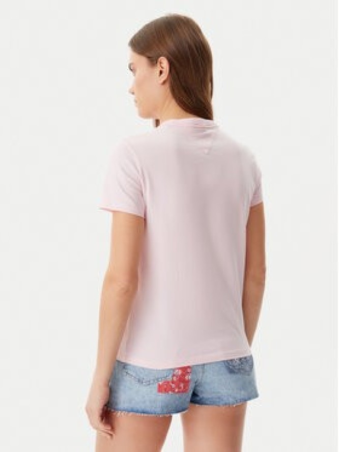 Tommy Jeans T-Shirt DW0DW20153 Różowy Regular Fit