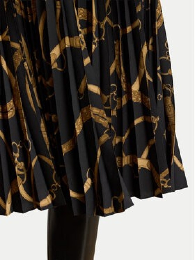 LAUREN RALPH LAUREN Spódnica plisowana 200P14015001 Czarny A-Line Fit