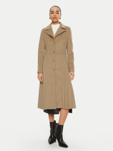 Rinascimento Płaszcz przejściowy CFC0121913003 Beżowy Regular Fit