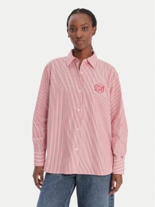 Tommy Hilfiger Koszula WW0WW48190 Czerwony Regular Fit