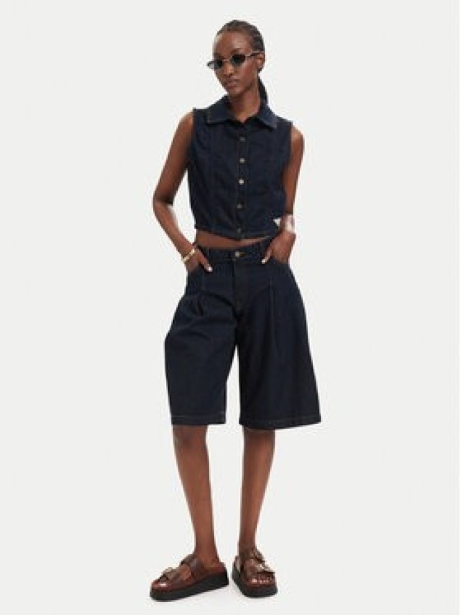 Guess Jeans Kamizelka W6GHZ9 D7971 Granatowy Regular Fit