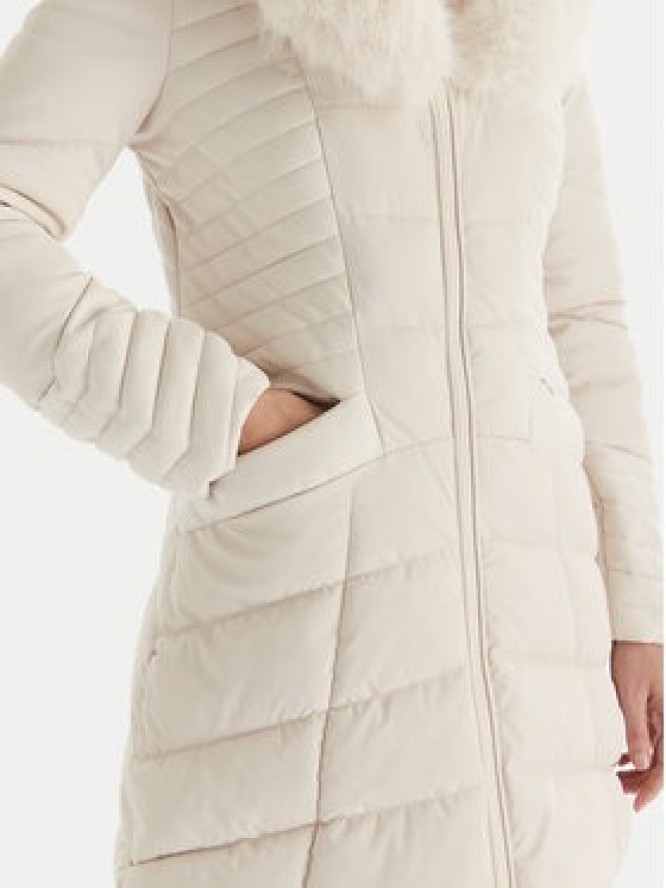 Guess Kurtka zimowa W4BL61 WGLZ0 Beżowy Slim Fit