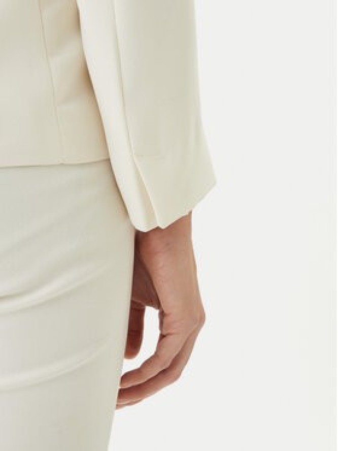 Marella Marynarka Meandro 2613041053 Écru Slim Fit