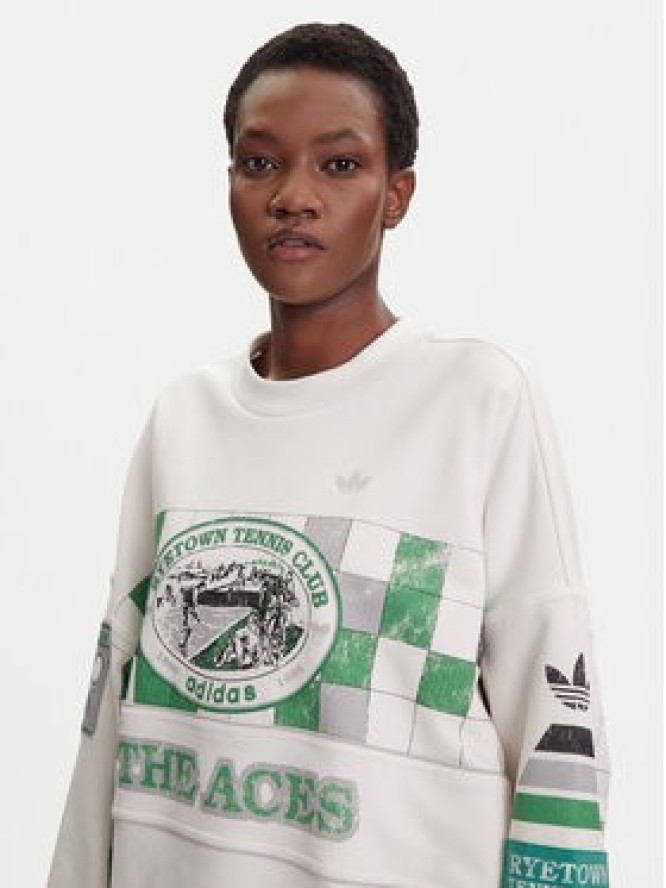 adidas Bluza Archive Court JW0149 Biały Oversize