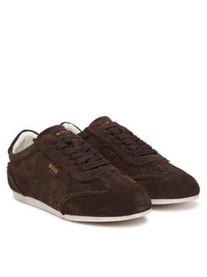 BOSS Sneakersy Solenne 50579059 Brązowy ciemny