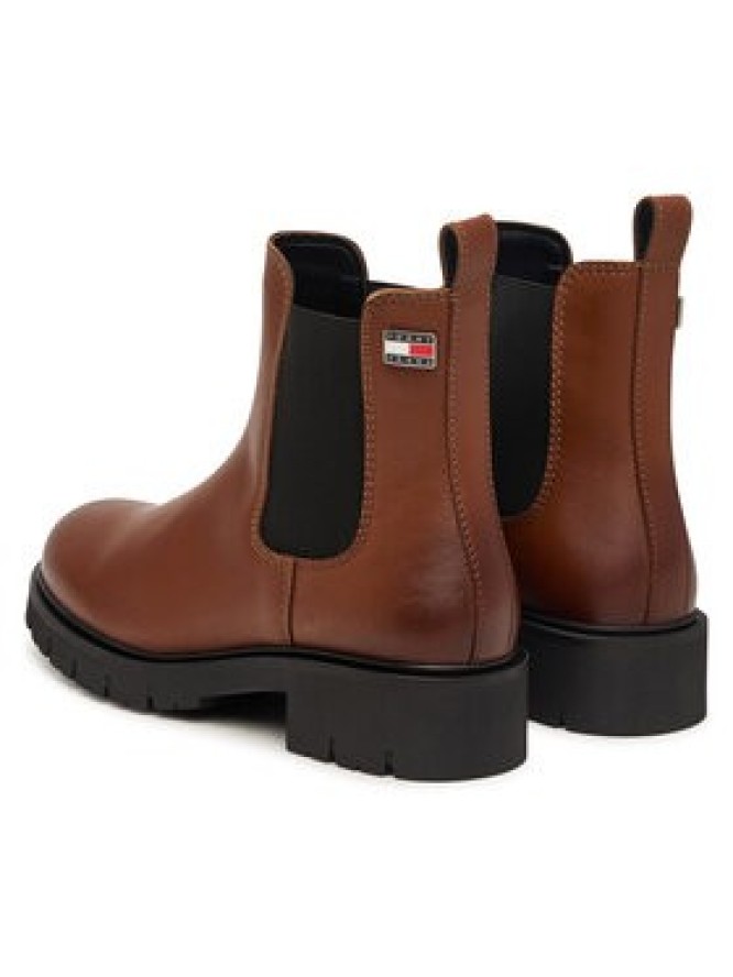 Tommy Jeans Sztyblety Tjw Cleated Chelsea Boots EN0EN03105 Brązowy