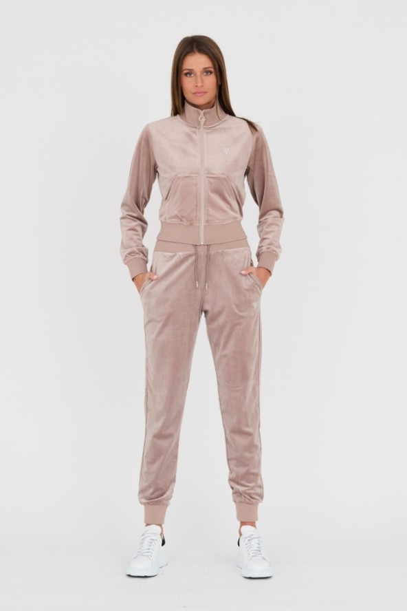 GUESS Beżowa damska bluza dresowa, Rozmiar M