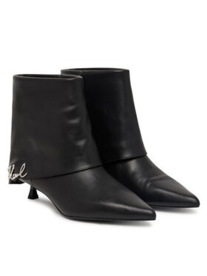 KARL LAGERFELD Botki KL30141 Czarny