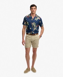 superdry Utility Chino Shorts — Straight Fit, Overcast Beige
