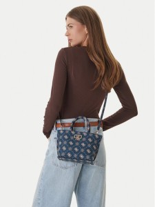 Guess Torebka Emelie Logo Mini HWGP99 28750 Granatowy