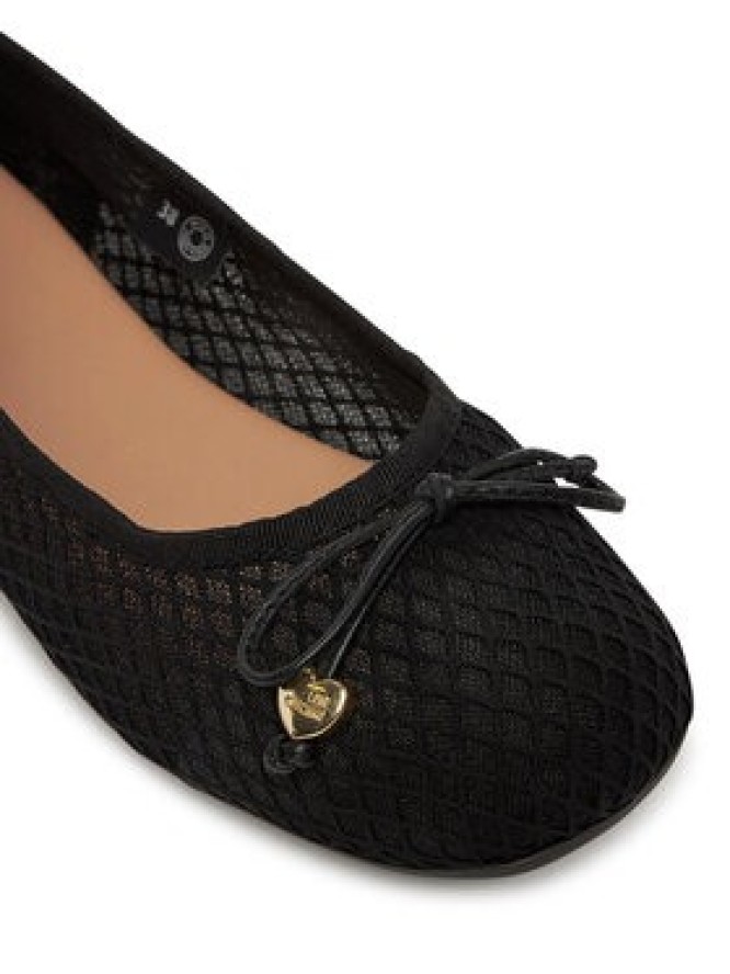 LOVE MOSCHINO Baleriny JA11051G0MIQ0000 Czarny