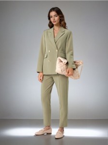 Spodnie slim - zielony