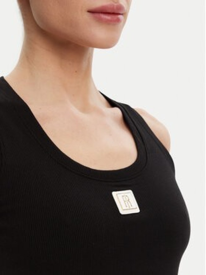 Fracomina Top FP25ST2001J40101 Czarny Slim Fit