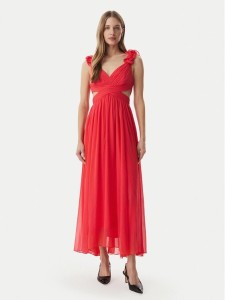 Morgan Sukienka wieczorowa 251-RISSAL Koralowy Regular Fit