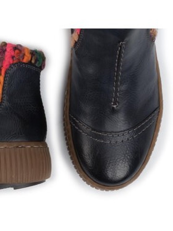 Rieker Botki Z6684-14 Granatowy