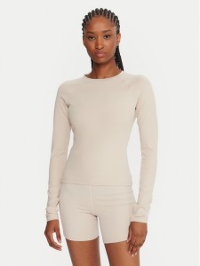 Reebok Koszulka techniczna Reebok X Ewa Chodakowska RK25316CCW Beżowy Slim Fit