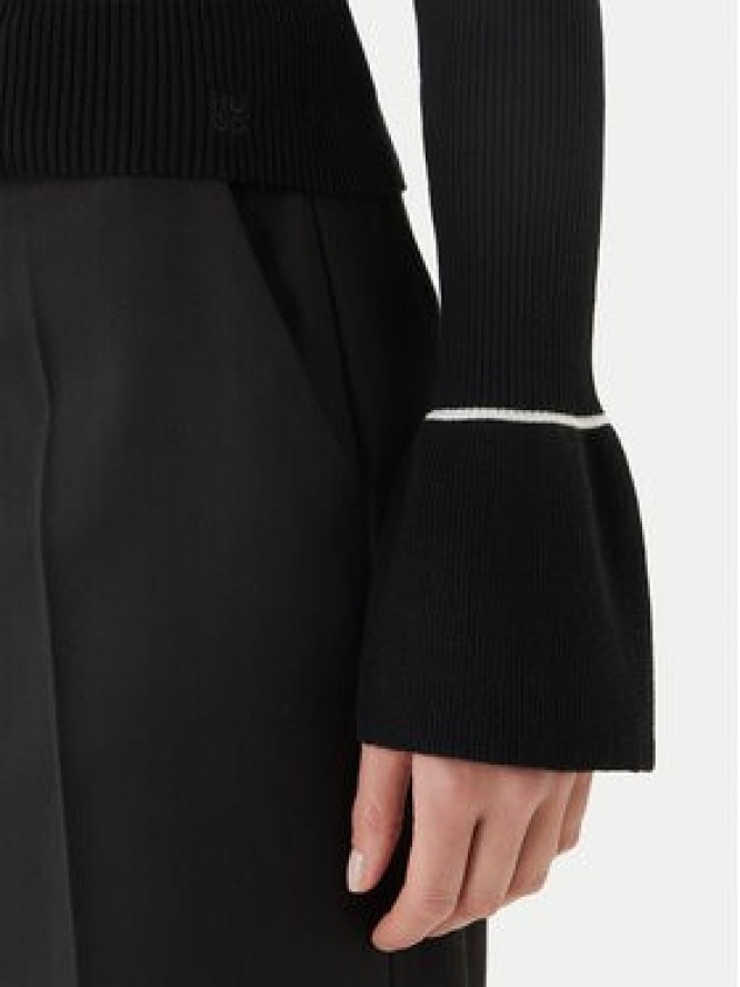 HUGO Sweter Samur 50554077 Czarny Slim Fit