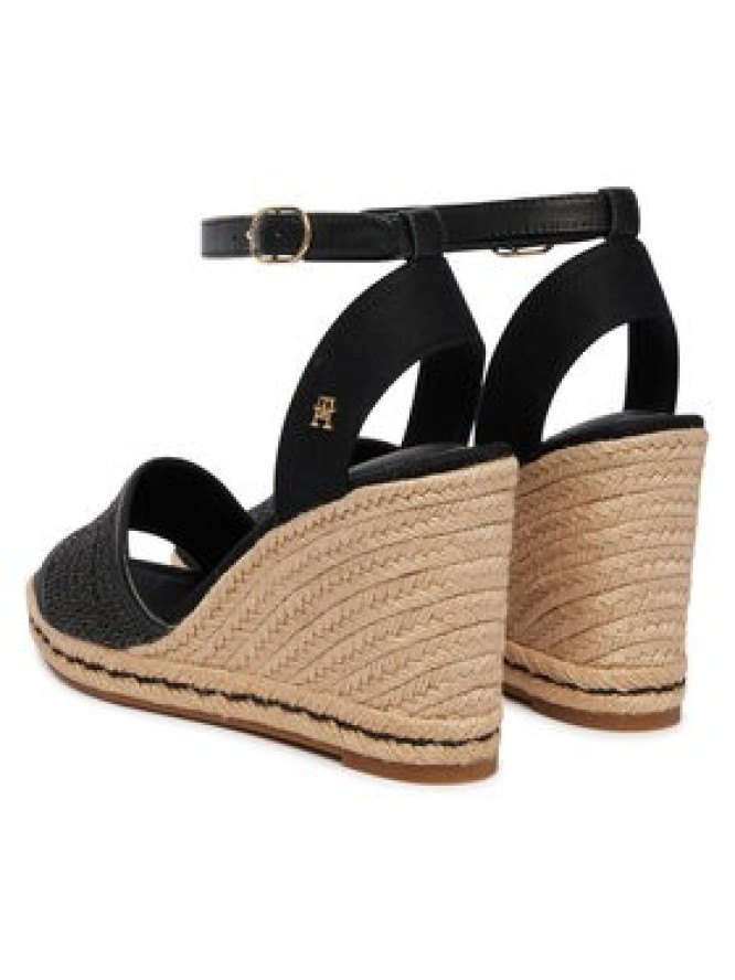 Tommy Hilfiger Espadryle High Wedge Espad FW0FW09471 Czarny