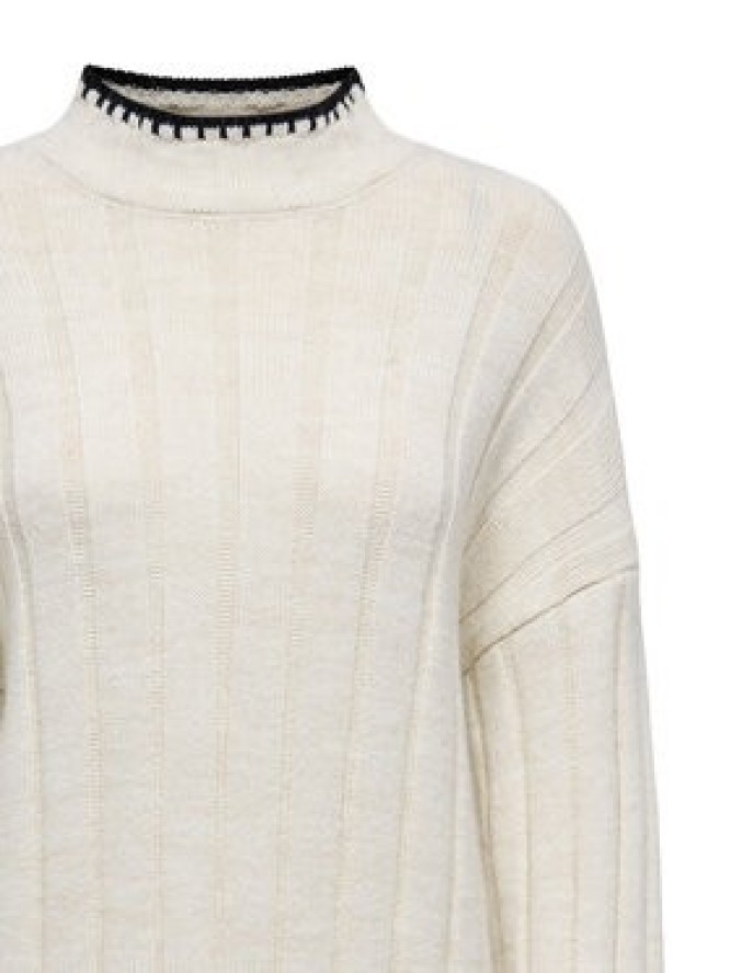 ONLY Sukienka dzianinowa Chick Stitch 15366020 Beżowy Loose Fit