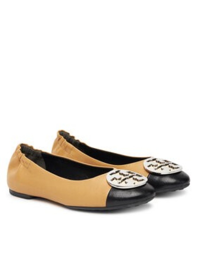 Tory Burch Baleriny Claire Cap-Toe Ballet 156309 Beżowy
