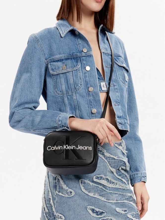 Calvin Klein Jeans Torebka Sculpted Camera Bag18 Mono K60K610275 Czarny