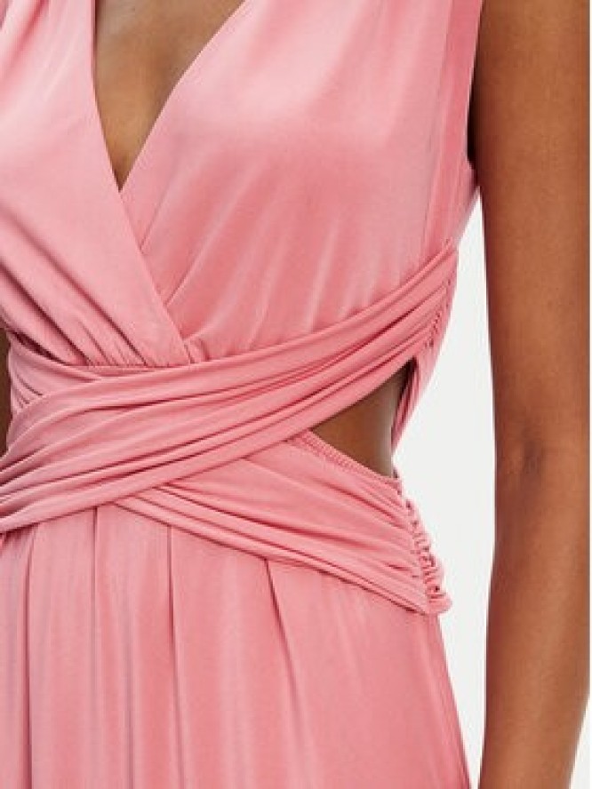 ACCESS FASHION Sukienka wieczorowa 53-3389-391 Różowy Slim Fit