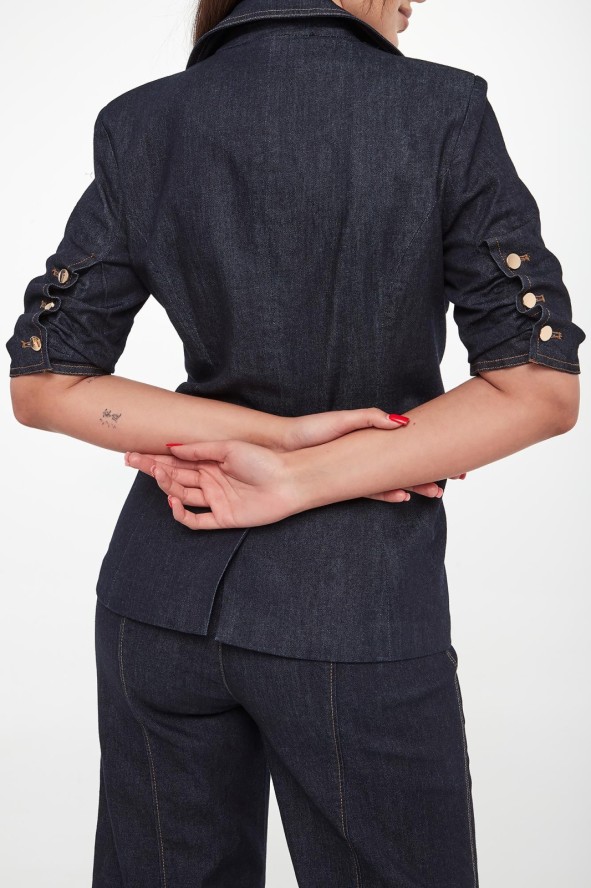 Żakiet damski jeansowy JOSEPH RIBKOFF