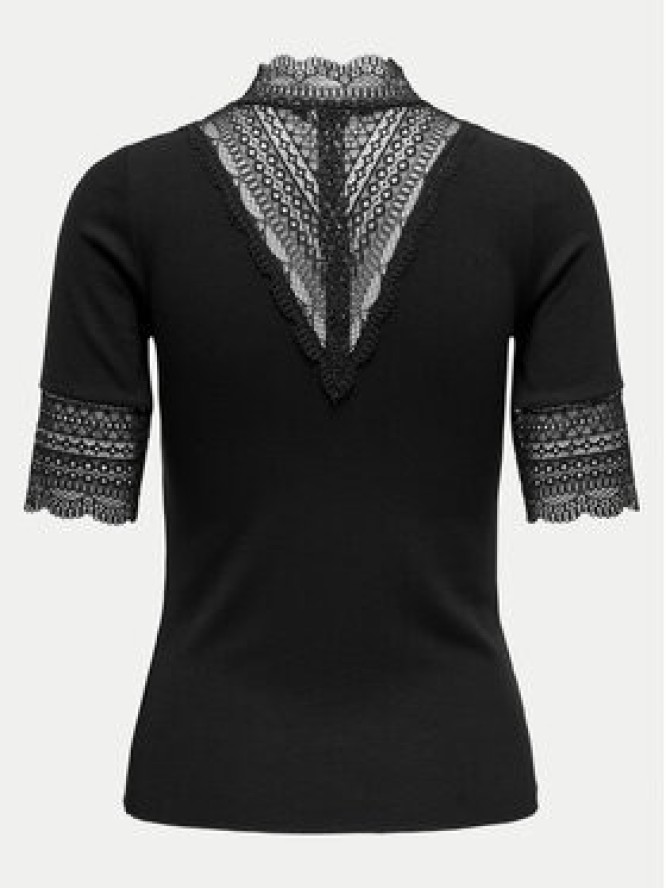 ONLY Bluzka Tilde 15335353 Czarny Slim Fit