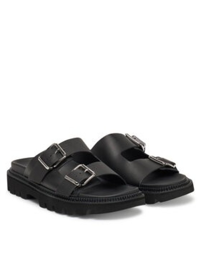 Tommy Jeans Klapki Double Strap Sandal EN0EN02753 Czarny