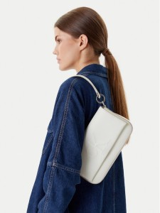 Calvin Klein Torebka Sculpted Flap Shoulder Pouch LV04K3148G Biały