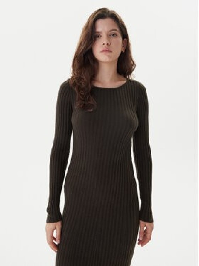 ONLY Sukienka dzianinowa Asta 15373788 Brązowy Regular Fit