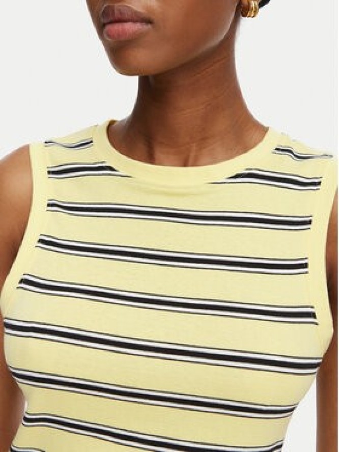 Tommy Hilfiger Top WW0WW50025 Żółty Regular Fit
