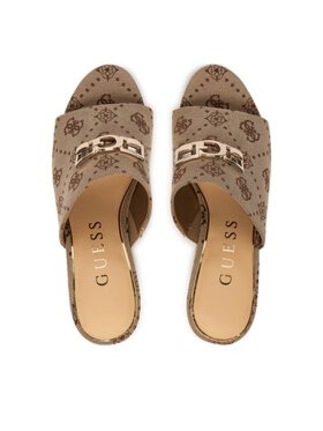 Guess Klapki FLJEVZ FAL04 Beżowy jasny