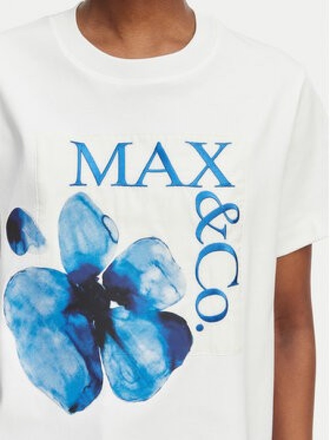 MAX&Co. T-Shirt 2616971034200 Biały Regular Fit