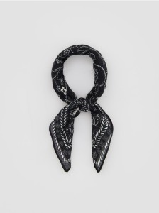 Bawełniana apaszka - czarny