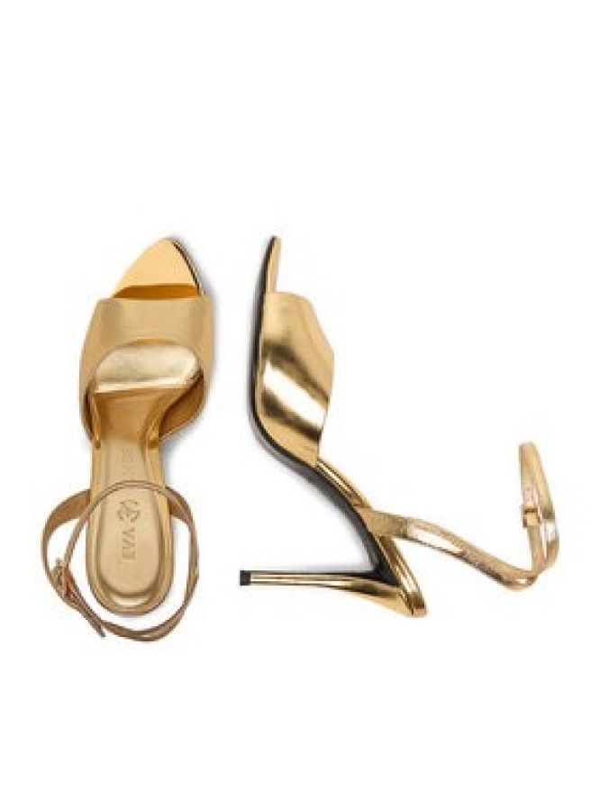 Eva Minge Sandały EO-FLORA-LT1605-6 Złoty