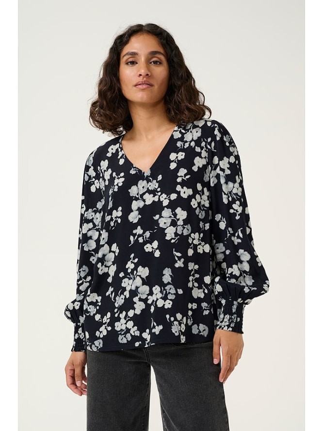 Kaffe Bluzka "Alice" w kolorze granatowym rozmiar: 40