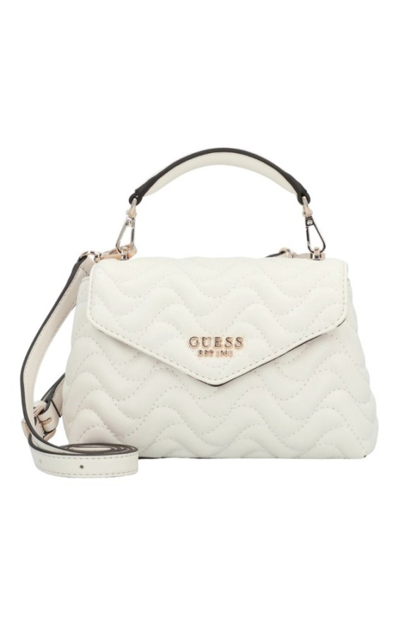 GUESS Biała damska torebka pikowana Mini