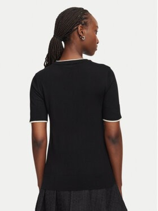 KARL LAGERFELD Sweter B3W18039 Czarny Regular Fit