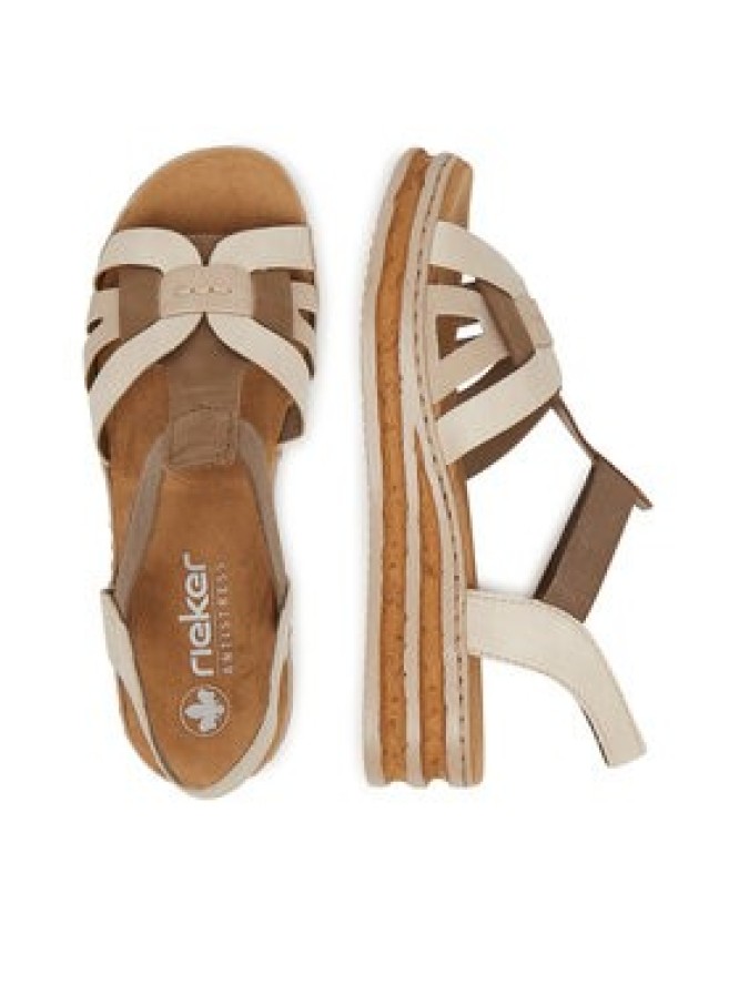 Rieker Sandały 62918-62 Biały