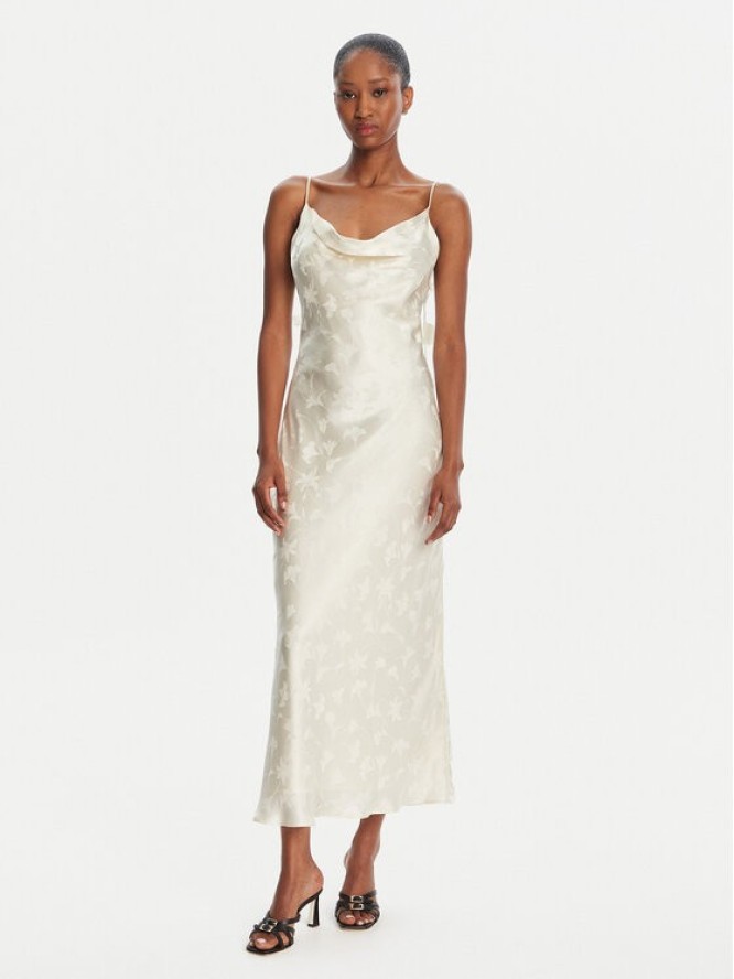 ROTATE Sukienka koktajlowa 113958858 Écru Slim Fit