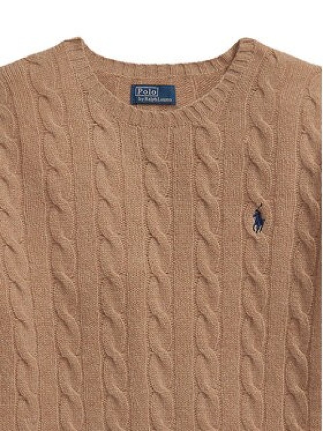 Polo Ralph Lauren Sweter 211971865002 Beżowy Slim Fit
