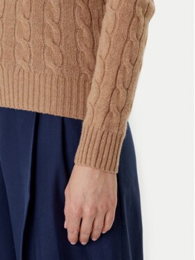 Polo Ralph Lauren Sweter 211971865002 Beżowy Slim Fit