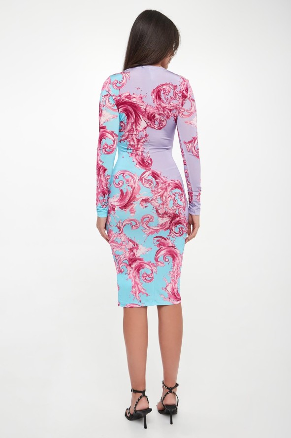 Sukienka z nadrukiem VERSACE JEANS COUTURE