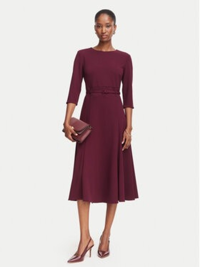 Rinascimento Sukienka koktajlowa CFC0131140003 Bordowy Regular Fit