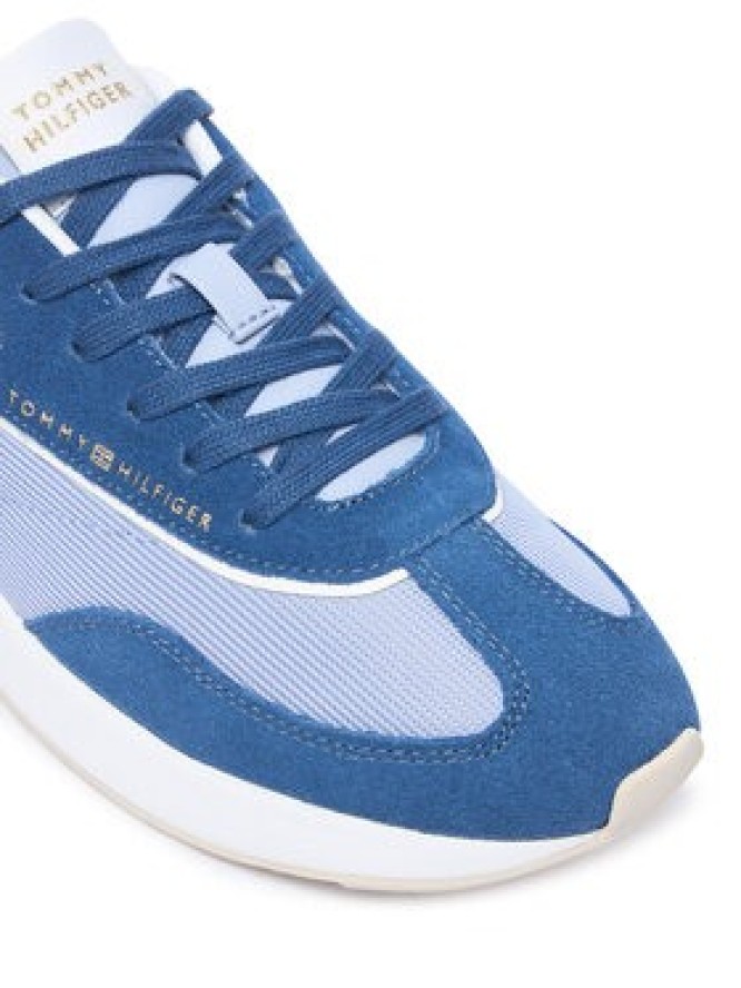Tommy Hilfiger Sneakersy Th Retro Runner Mix FW0FW09410 Niebieski