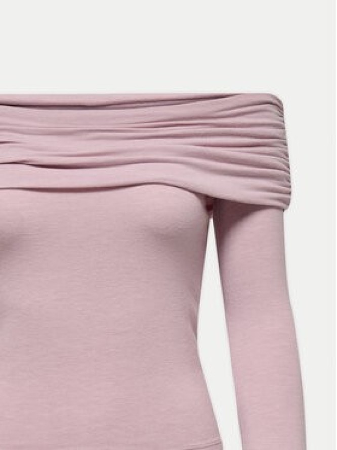 ONLY Bluzka Glamour 15339759 Różowy Slim Fit